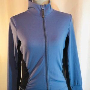 Inbalance Full Zip-up Blue Athletic Sweatshirt